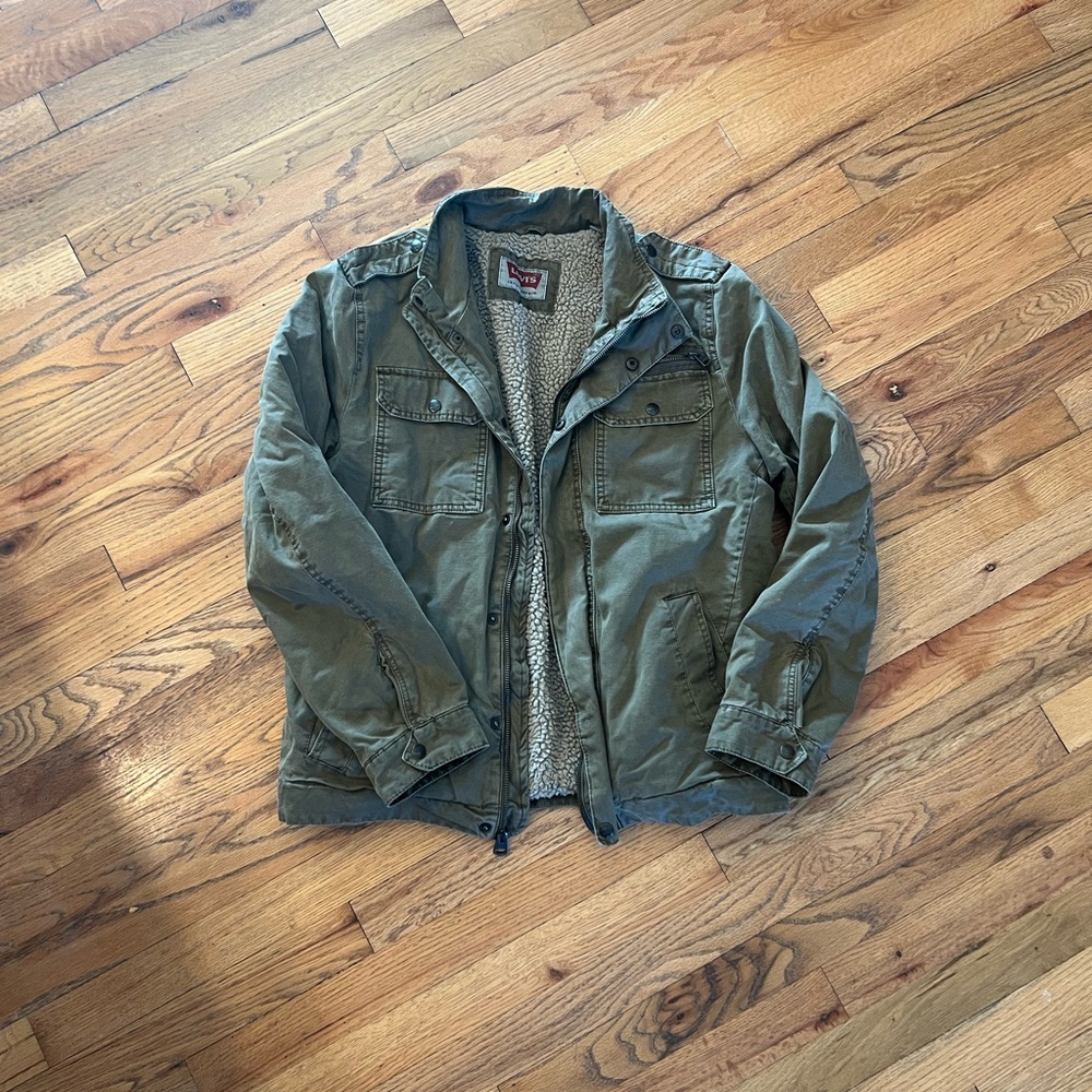 Levi's Green Military Jacket